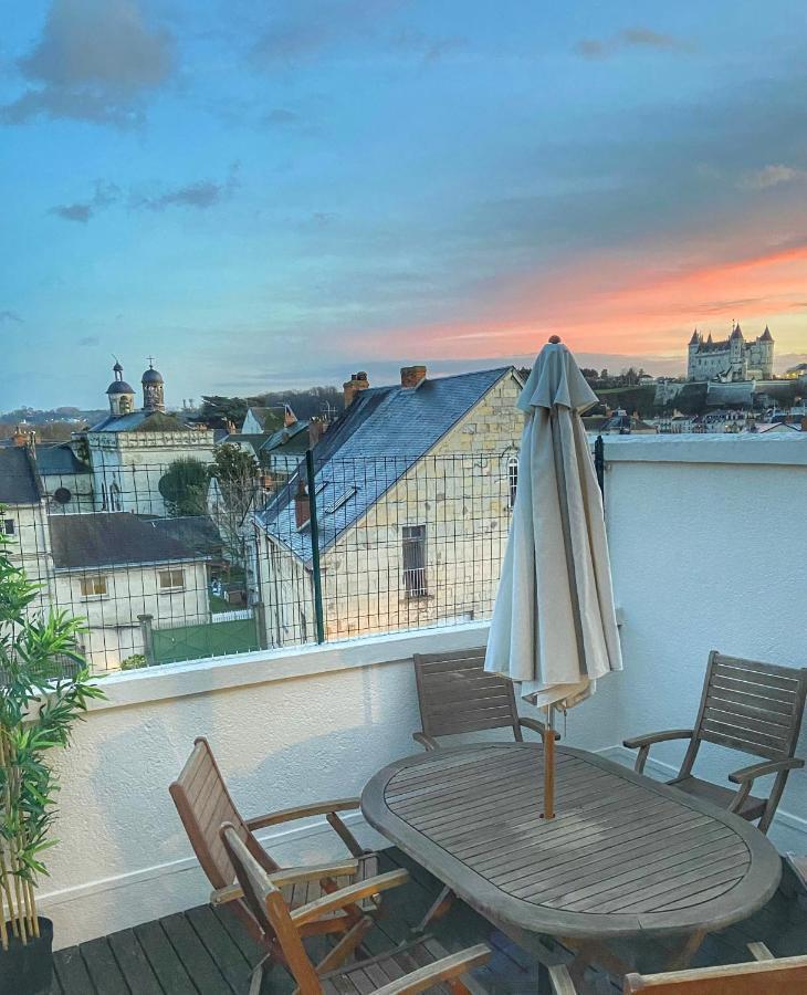 La Terrasse Saumuroise - Vue Chateau & Loire Exterior photo
